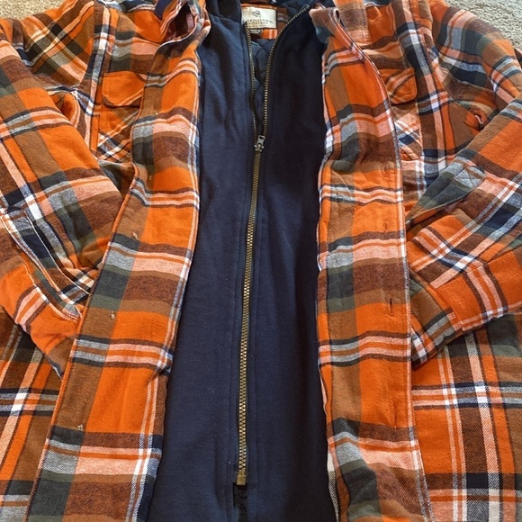 Legendary Whitetails Maplewood Hooded Flannel Shirt Jacket Tomahawk Plaid Sz LT - Picture 8 of 10